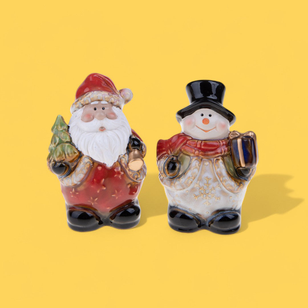 Ilex pick con bacche and snowman • 13,5 cm