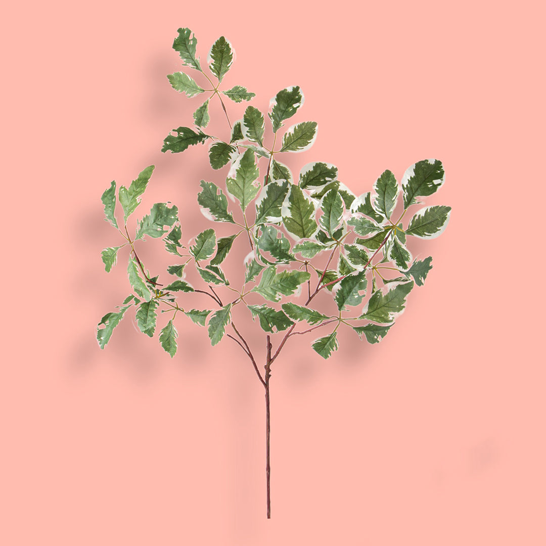 2 Pezzi • Tralcio foglie variegate artificiale •  103 cm