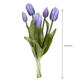 4 Pezzi • Tulipano per 5 fiori • 39 cm