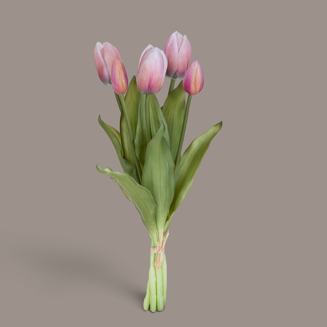4 Pezzi • Tulipano per 5 fiori • 39 cm