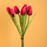 Mazzo di 7 tulipani artificiali • 37 cm