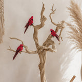Pettirosso 12 pz con clip • H 12 cm