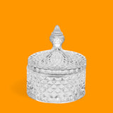 2 Pezzi • Barattolo con coperchio decorativo • 12,5 cm