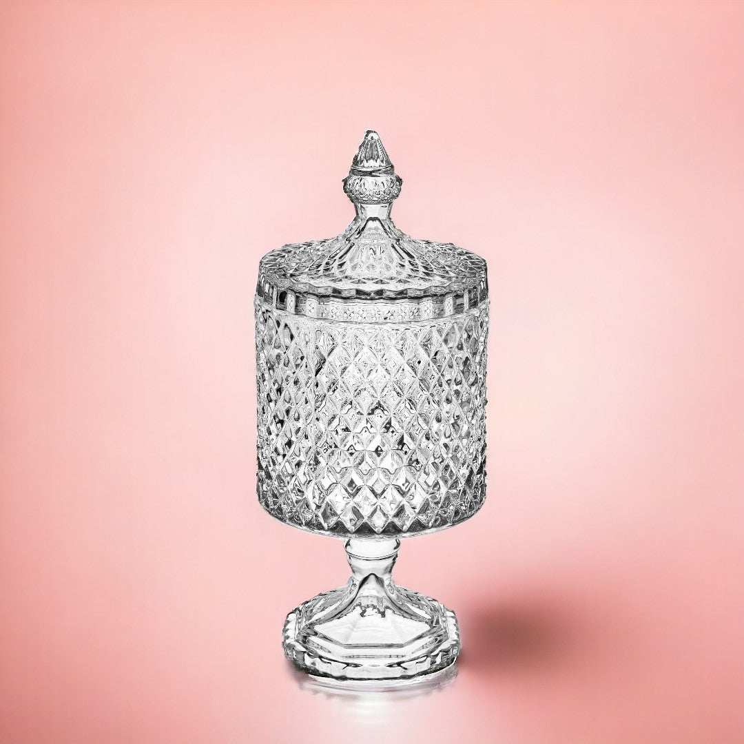 2 Pezzi • Alzata contenitore con coperchio • 20 cm