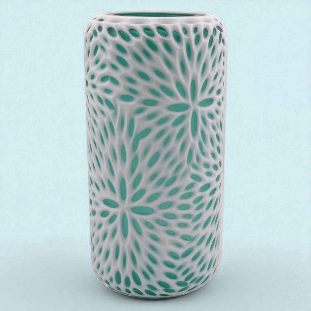 Vaso vetro sfaccettato • 24,5 cm