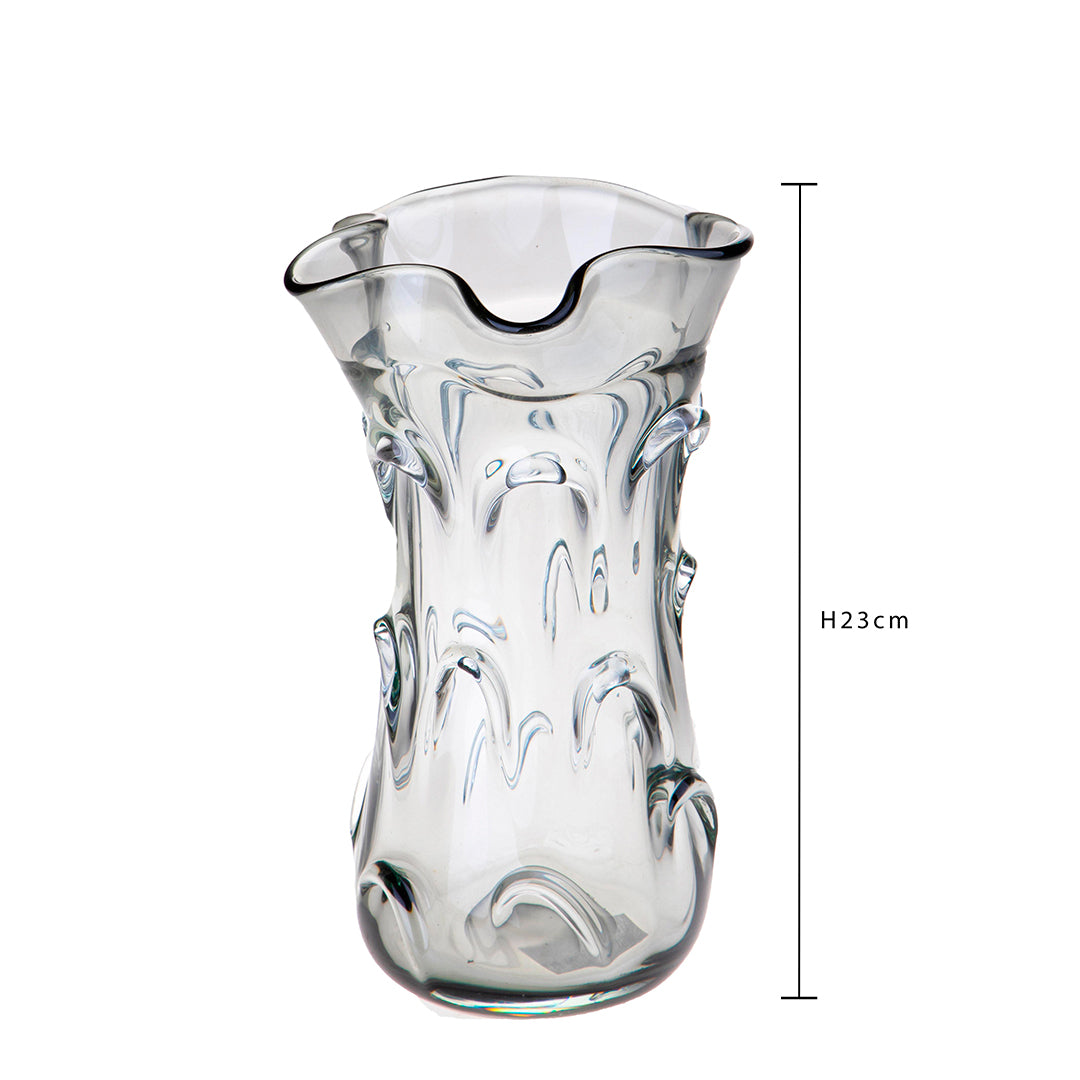 Vaso con smerlato • 24 cm