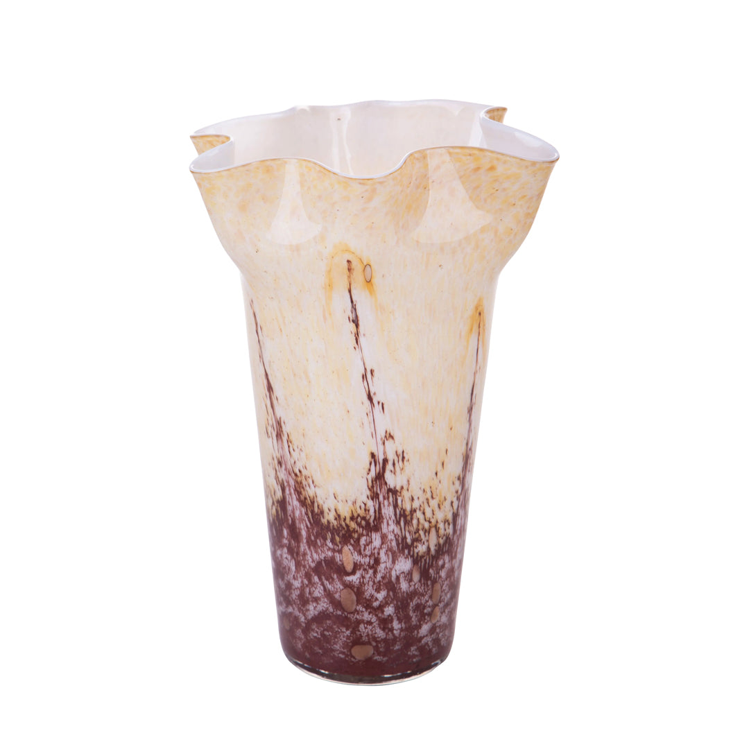 Vaso con bordo smerlato medio • 34,2 cm