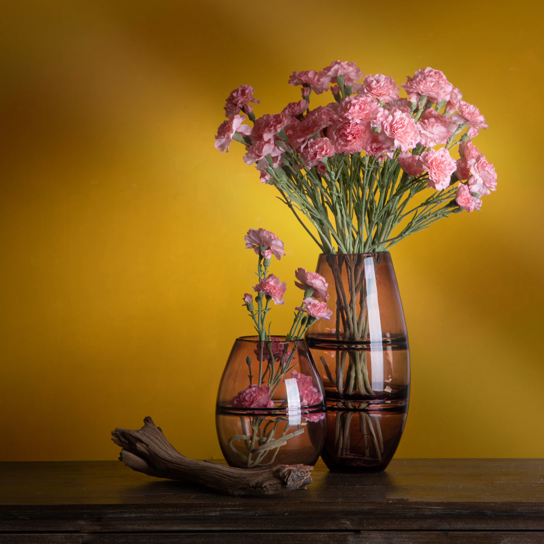 Vaso decorato con linee • 33 cm