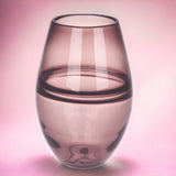 Vaso decorato con linee • 23 cm