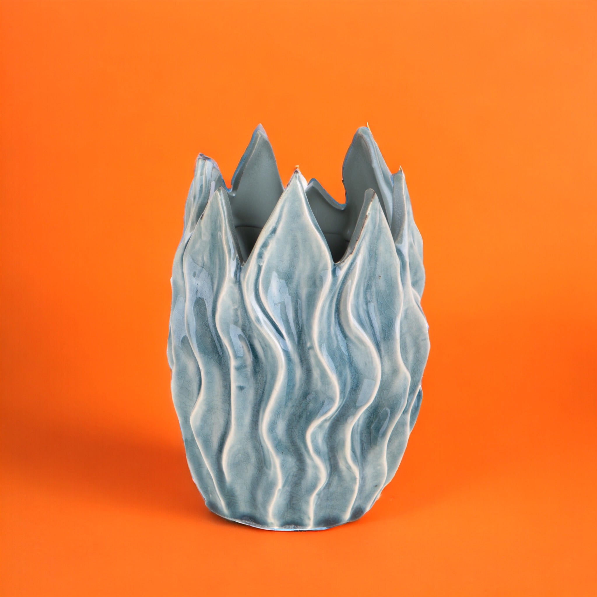 Vaso ceramica Vaso con Punte • 21 cm