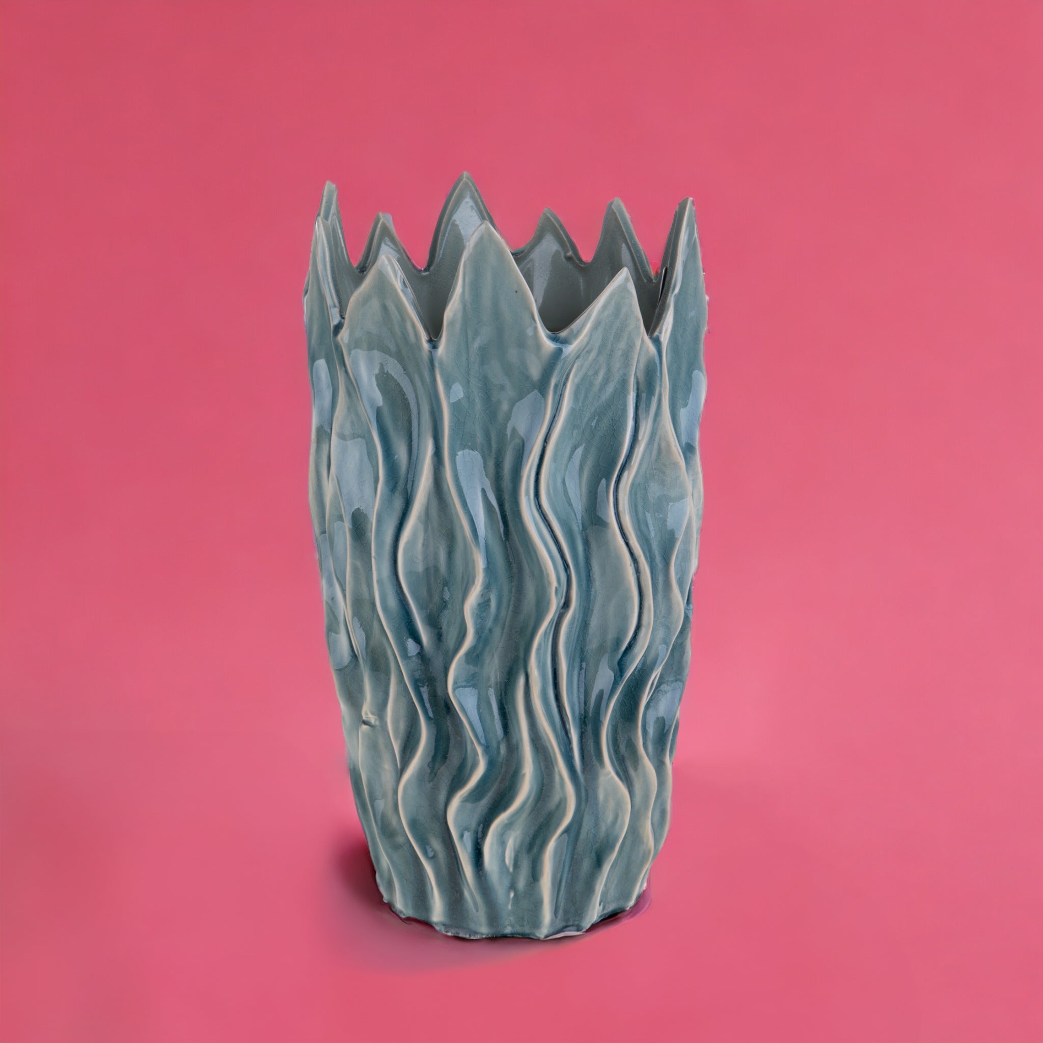 Vaso ceramica Vaso con Punte • 44 cm