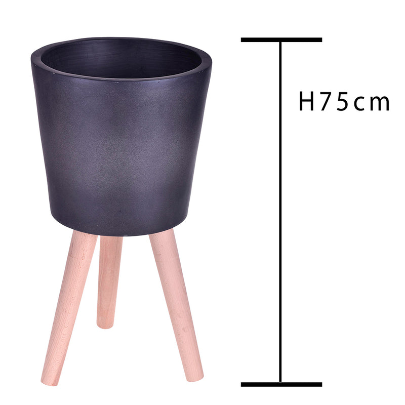 Vaso con gambe faggio misure • 75 cm