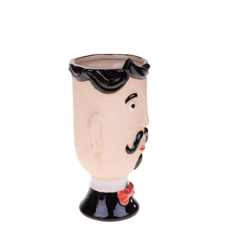 Vaso testa uomo • 20 cm