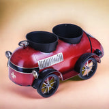 Auto d'epoca con 2 vasi • 50 cm
