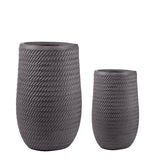 Vaso ceramica Set di 2 Vaso Alto Rope • 75 cm