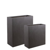 Vaso ceramica Set di 2 Cont. rettangolare Symmery • 92 cm