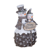 Pup.neve buon natale con led • H 26,5 cm