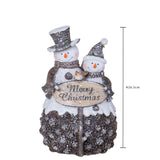 Pup.neve buon natale con led • H 26,5 cm