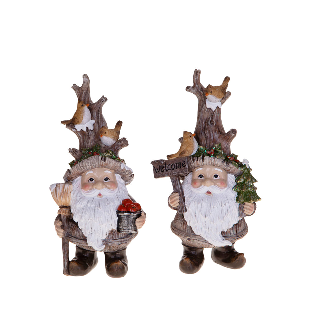 2 gnomi conAlbero natale • H 23,5 cm