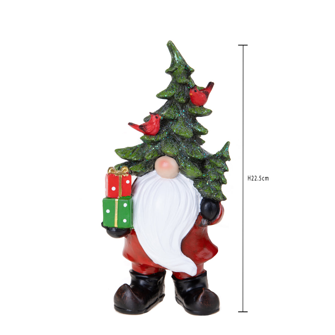 Elfo 11xh.22,5 con regalo natale • H 22,5 cm