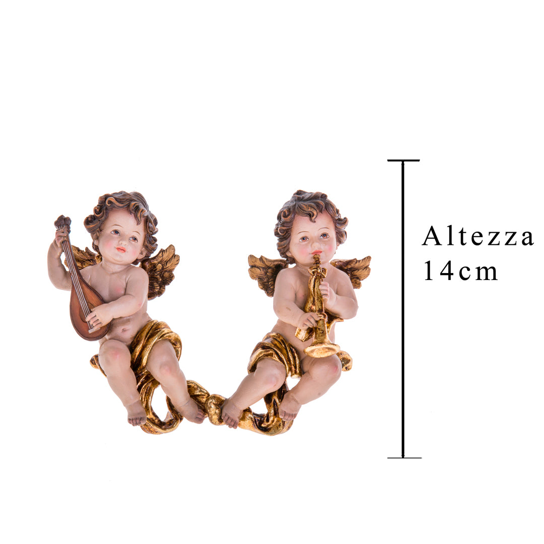 Pezzi 2 • Cherubino 1 pz • H 14 cm
