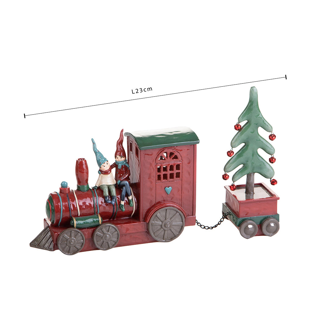 Trenino con Elfi e Albero con Led  • 15,2 cm