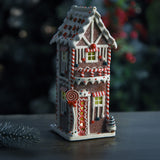 Casetta con led marzapane int • H 28,5 cm