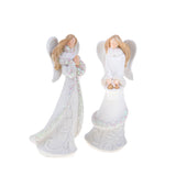 Pezzi 2 •Angeli con glitter • H 16,5 cm