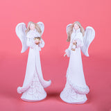 Angeli con glitter • H 22 cm