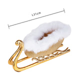 Slitta con strass • H 15 cm