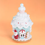 Casetta con Santa+Led  • 19 cm