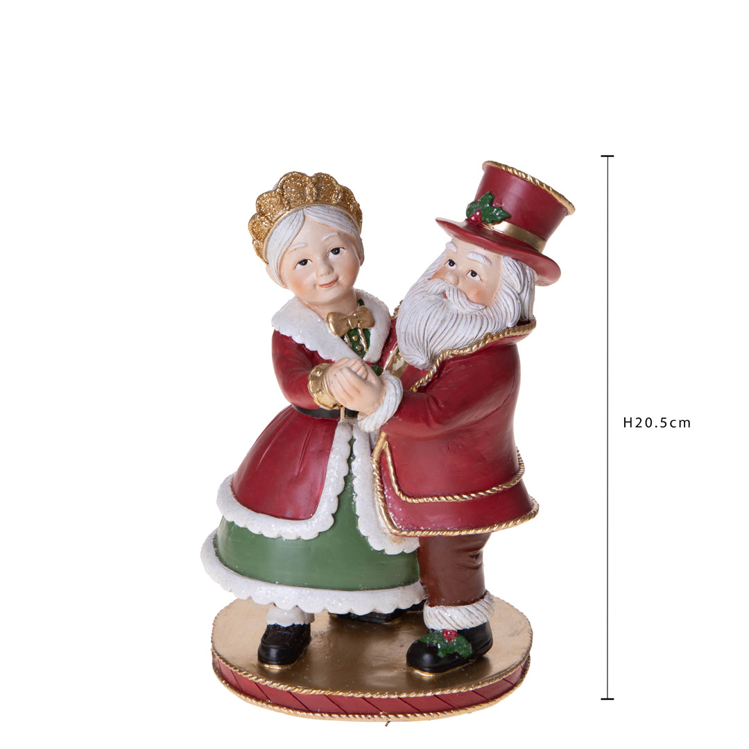 Coppia sogg.natalizi • H 20,5 cm