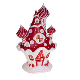 Casa fungo e caramelle con led • H 26,2 cm