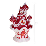 Casa fungo e caramelle con led • H 26,2 cm