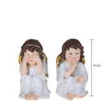 2Angeli 7,2xh.13,2 seduti • H 13,2 cm