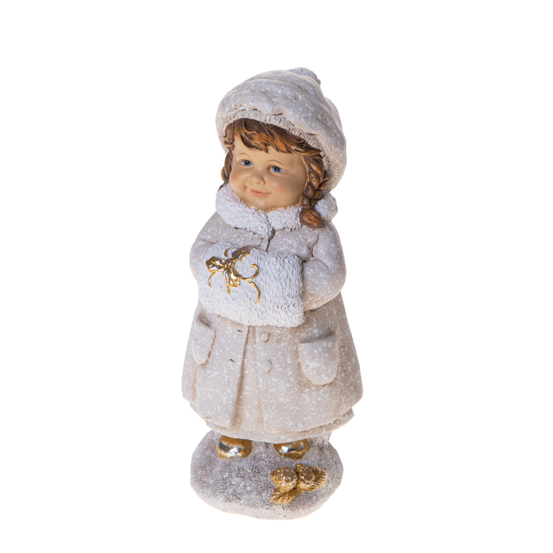 Bambina con scaldamani • H 22,1 cm