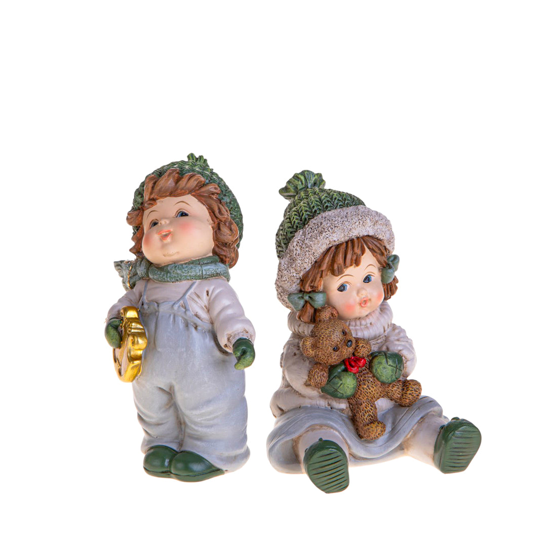 bimbi con cappello • H 11,7 cm