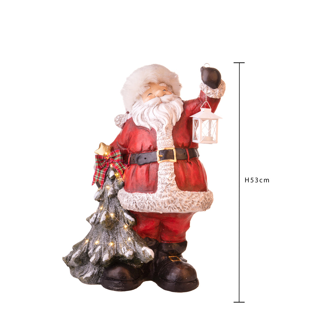 Babbo natale conAlbero con led • H 53 cm