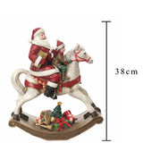 Cavallo dondolo con babbo • H 34 cm
