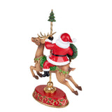 Babbo natale con renna • H 45,5 cm