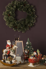 Babbo natale senza cavallo dondolo • H 36 cm