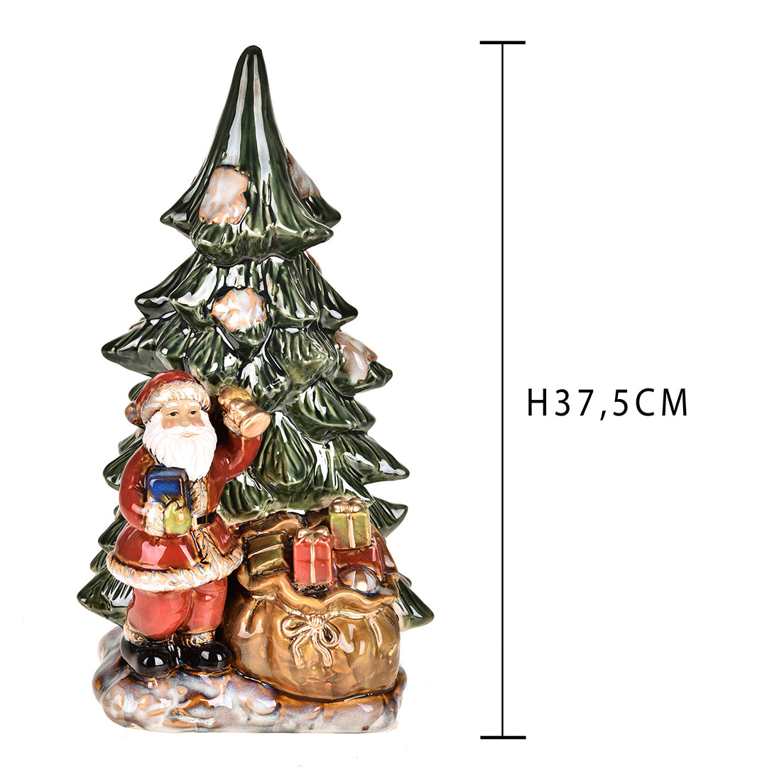 Babbo natale porcellana con • 37 cm