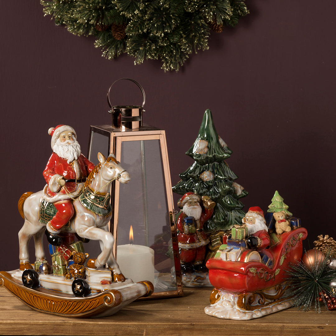 Babbo natale porcellana con • 37 cm