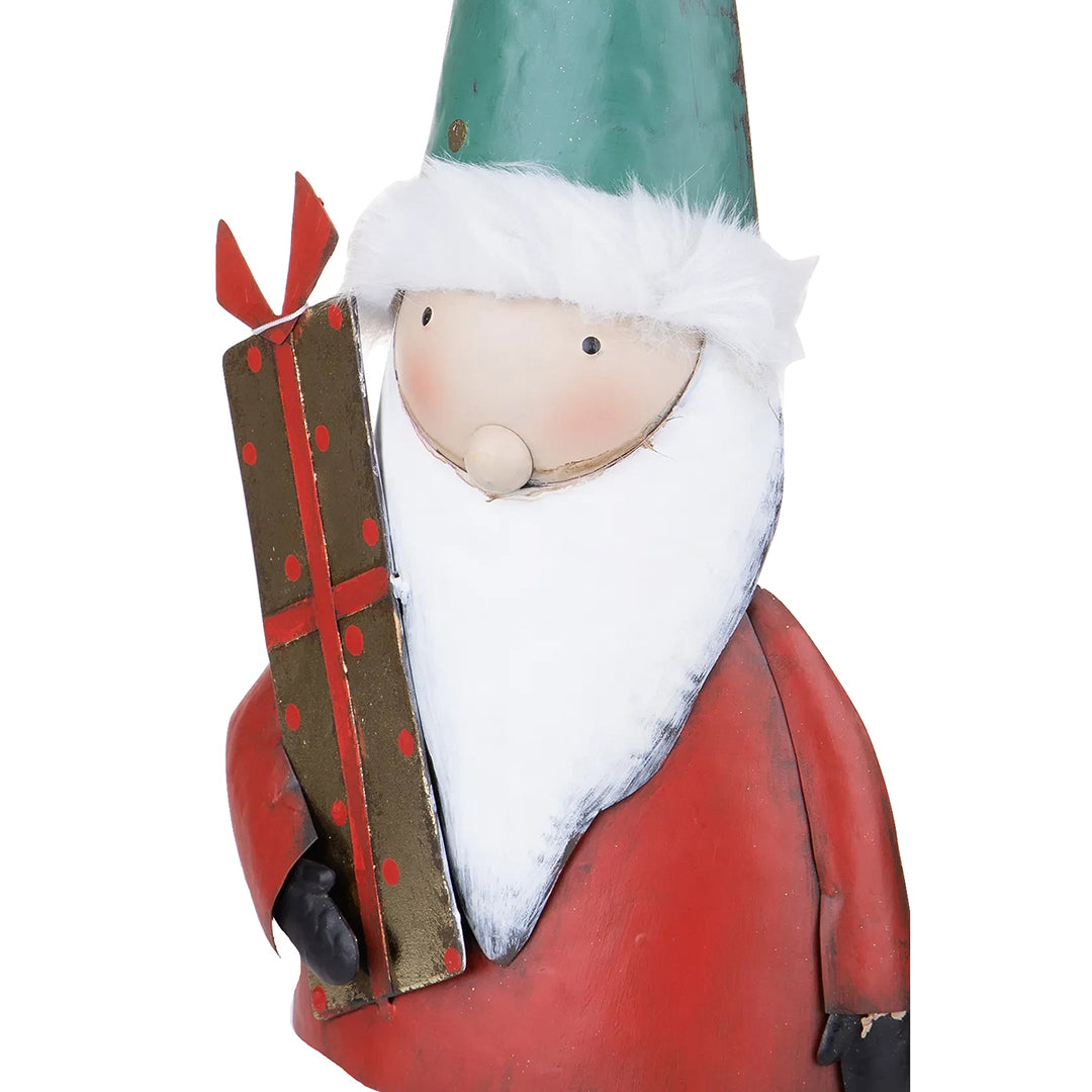 Babbo natale con pacco dono • 63 cm