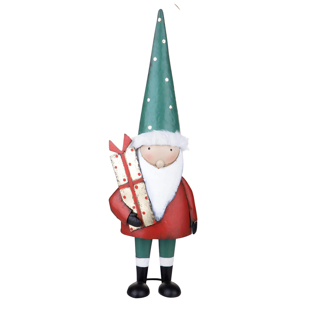 Babbo natale con pacco dono • 63 cm