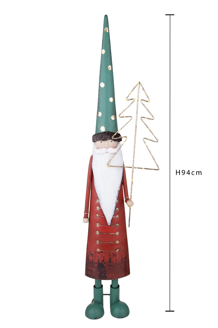 Babbo natale conAlbero con led • H 94 cm