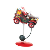 Babbo natale su auto • 30 cm