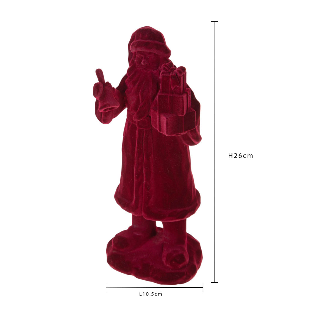 Babbo natale con pacco dono • H 26 cm