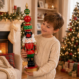 Schiaccianoci con puntale natale • H 48,5 cm