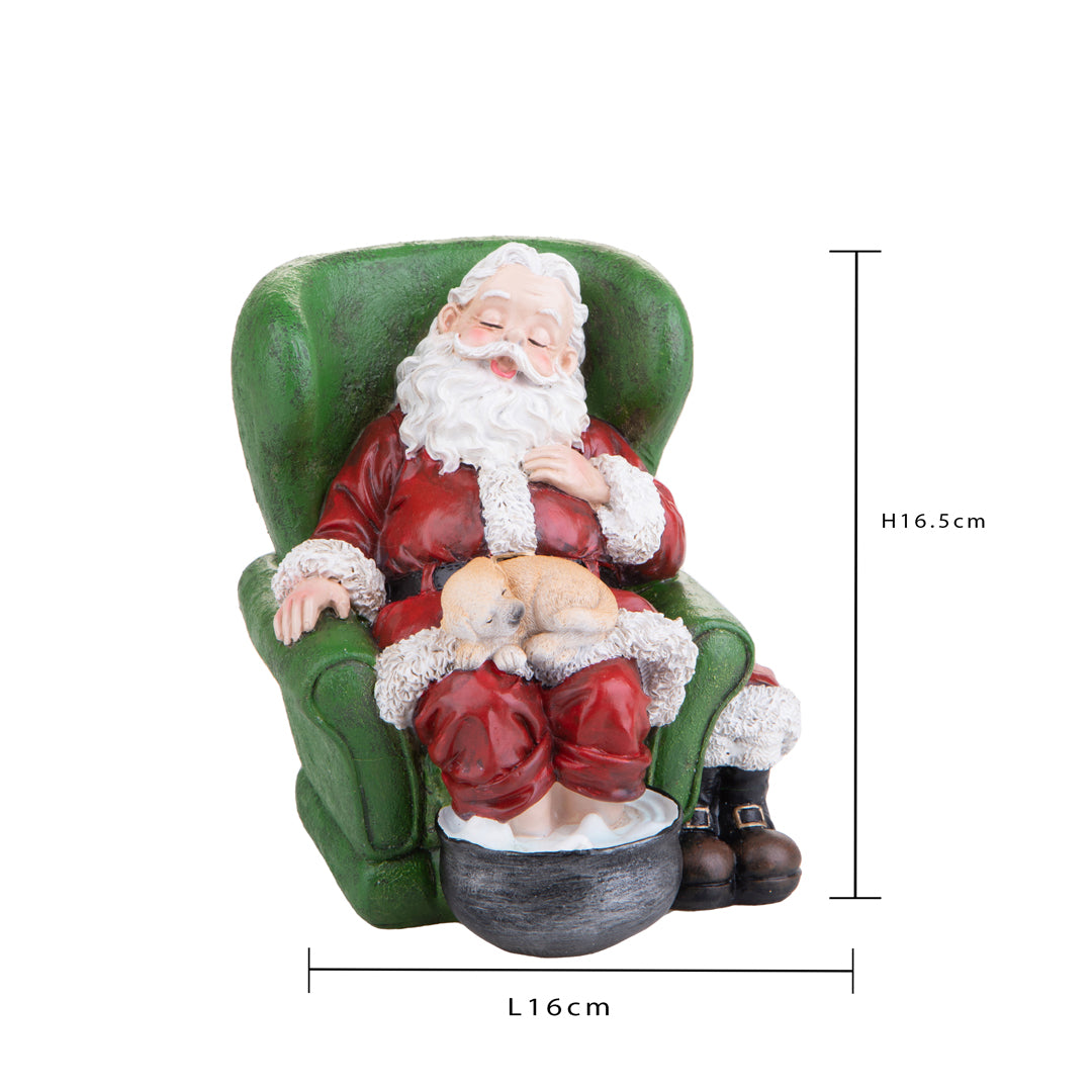 Babbo natale in poltrona • H 16,5 cm